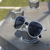 Jase New York Jackson Sunglasses in Matte Silver