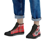 Red Rider Black High Top Canvas Shoes