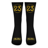 Machtees No.23 Black Crew Socks