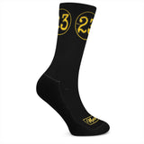 Machtees No.23 Black Crew Socks