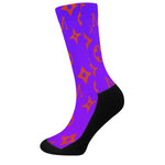 Machtees “Purple Gaze” Crew Socks