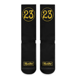 Machtees No.23 Black Crew Socks