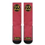 Machtees No.23 Red Crew Socks
