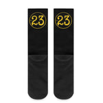 Machtees No.23 Black Crew Socks